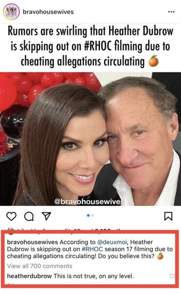 Heather Dubrow Responds to Terry Dubrow Cheating Rumors