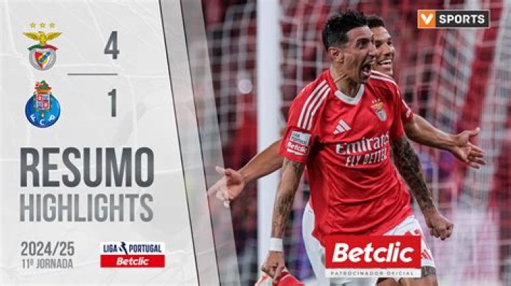 ngel Di Mara scores in Portuguese Super Cup for Benfica in win vs. FC Porto